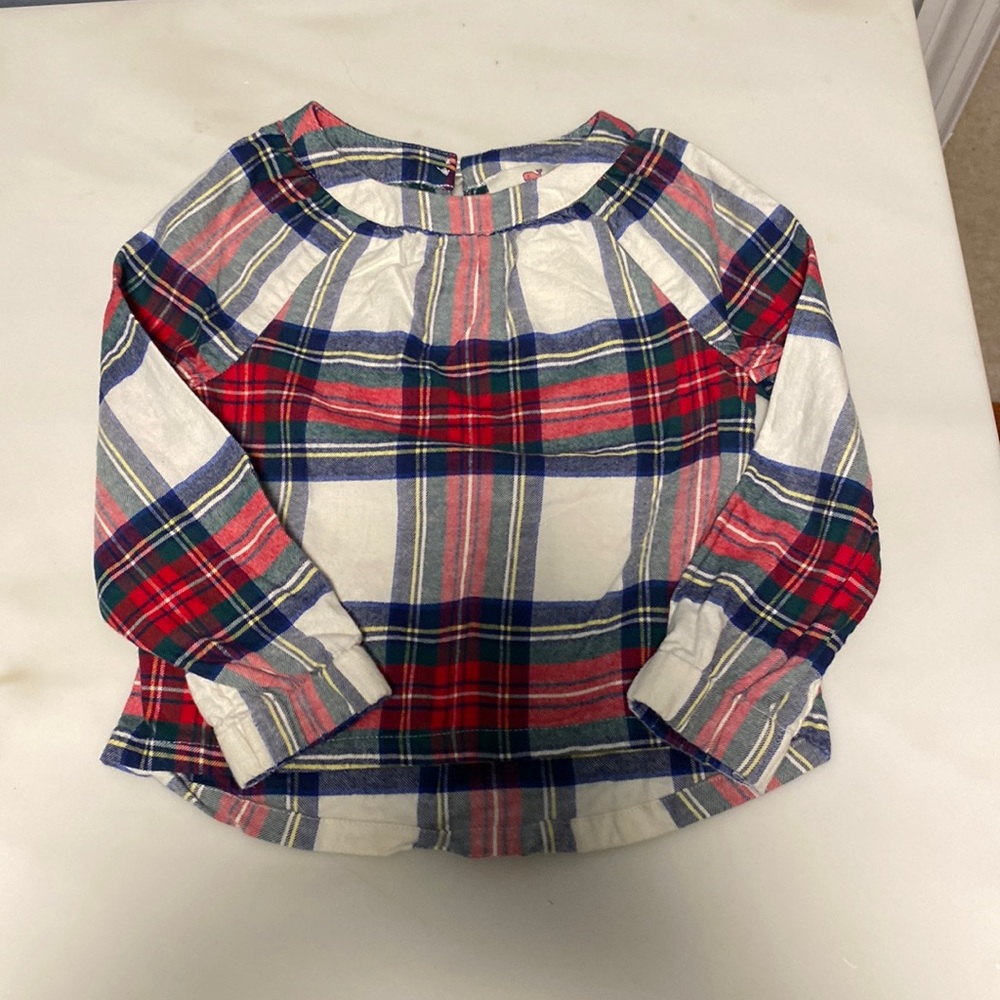 Holiday plaid Vineyard Vines shirt